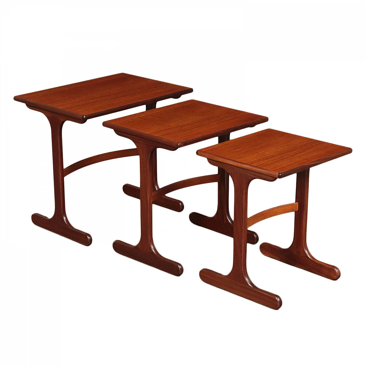 3 Teak nest tables, 1960s 1160712