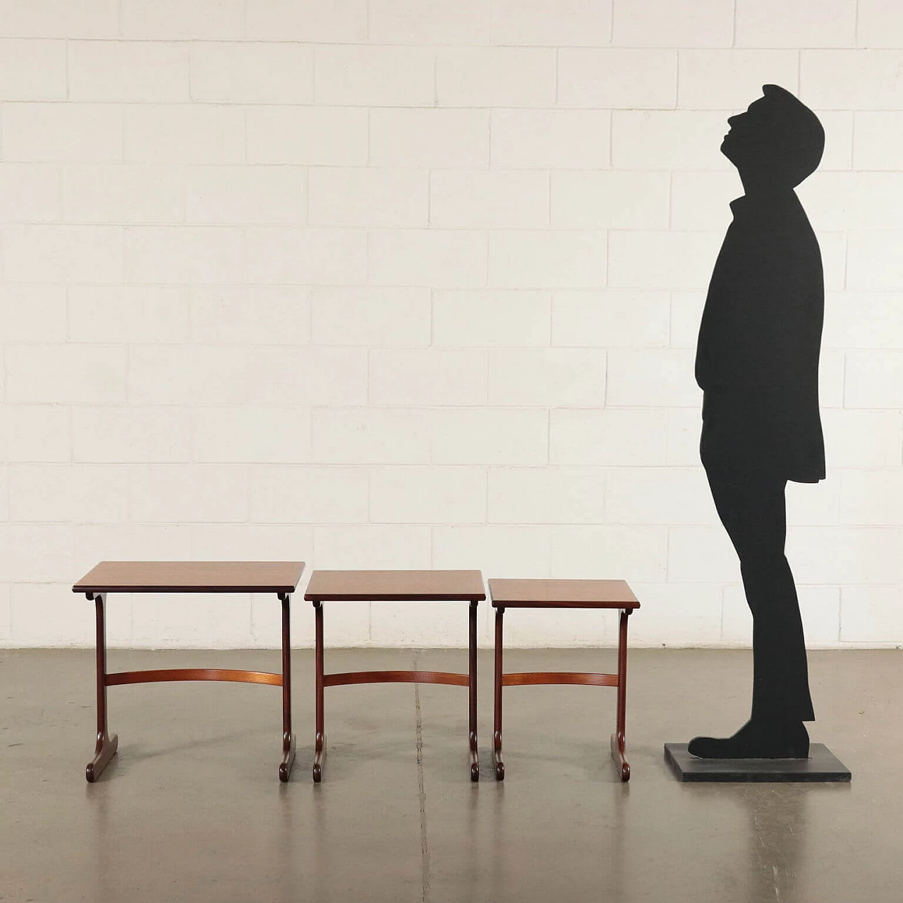 3 Teak nest tables, 1960s 1160713