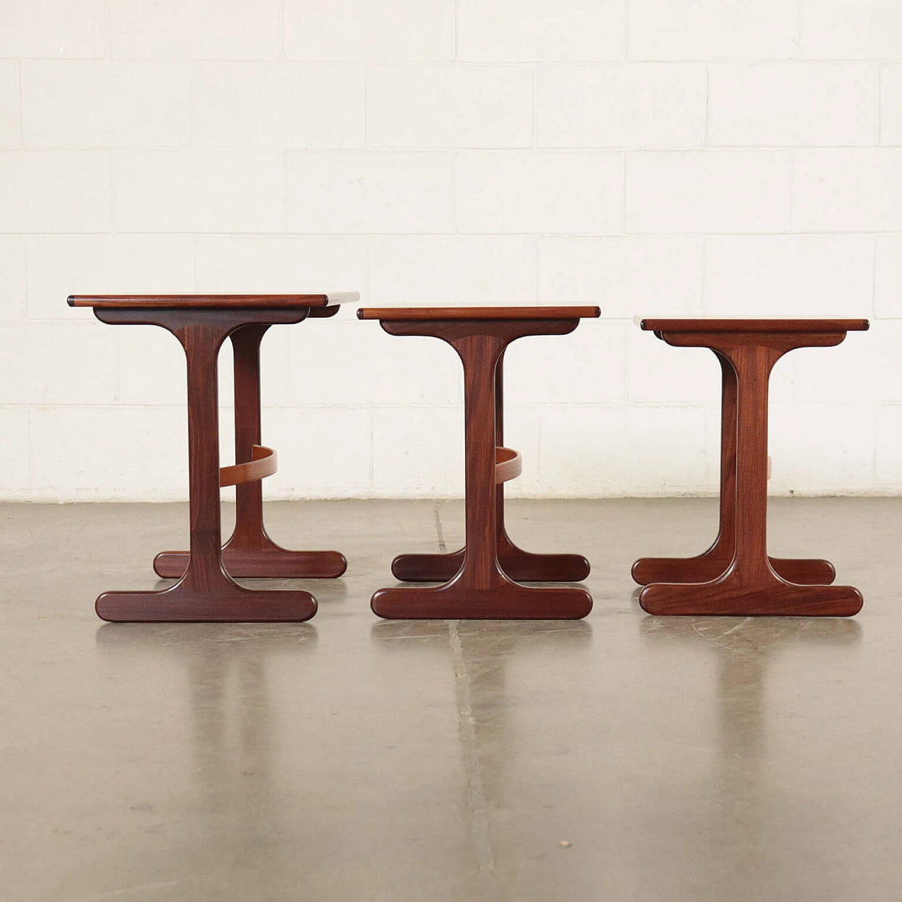 3 Teak nest tables, 1960s 1160722