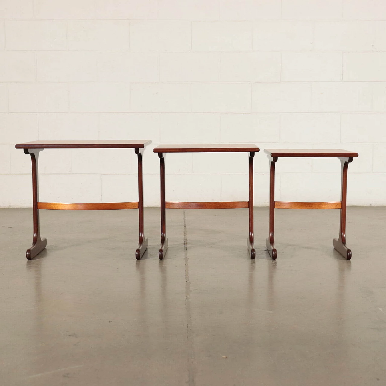 3 Teak nest tables, 1960s 1160723