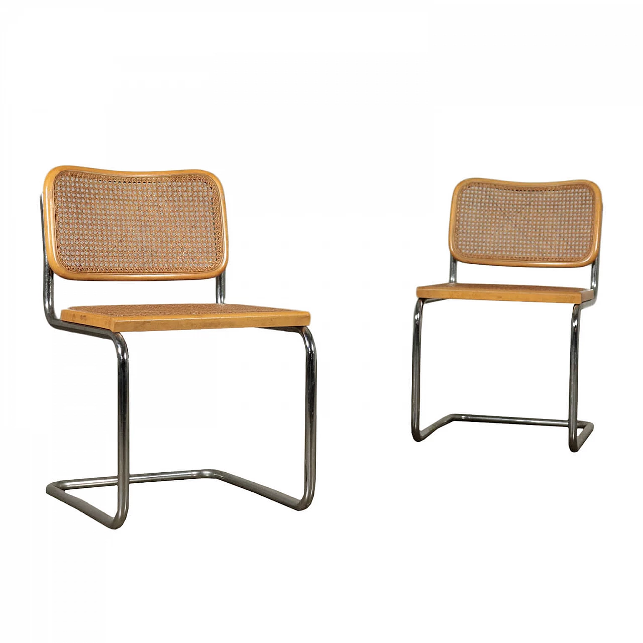 Pair of chairs Cesca by Marcel Breuer for Gavina 1160794