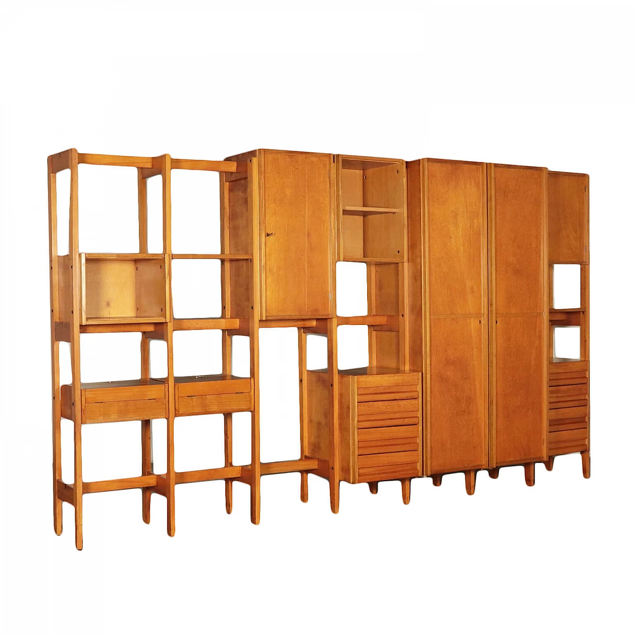Beechwood bookcase by Mario Vender, 1960s 1160848