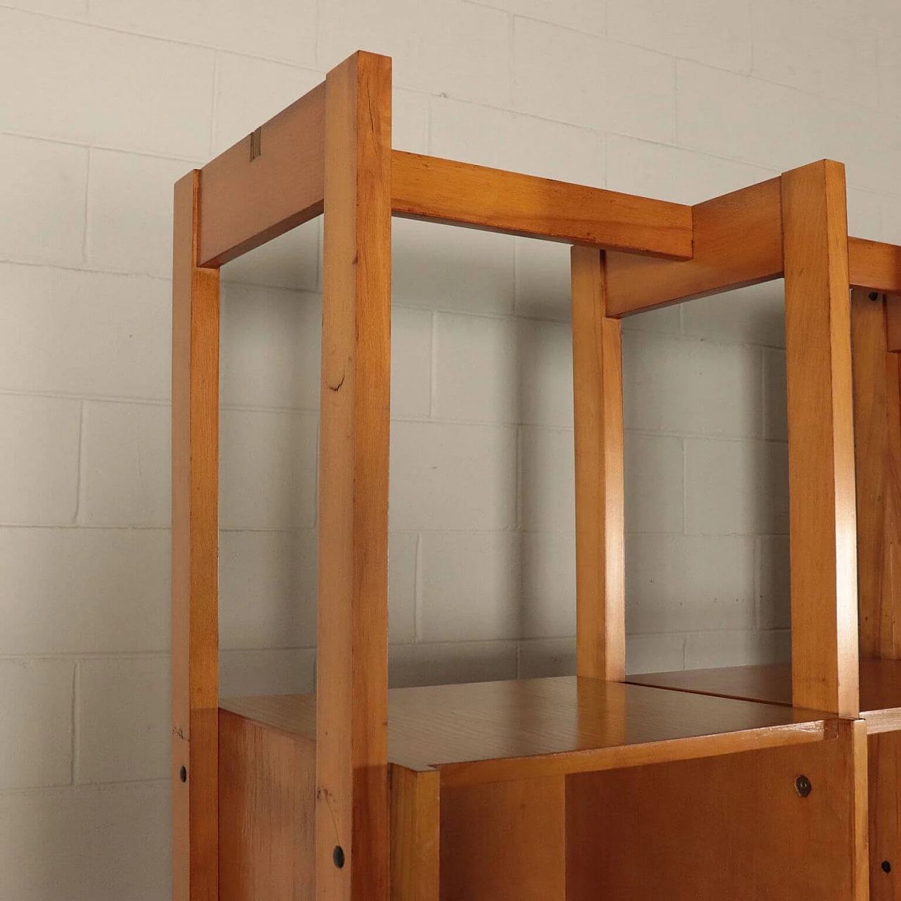 Libreria in faggio di Mario Vender, anni '60 1160851