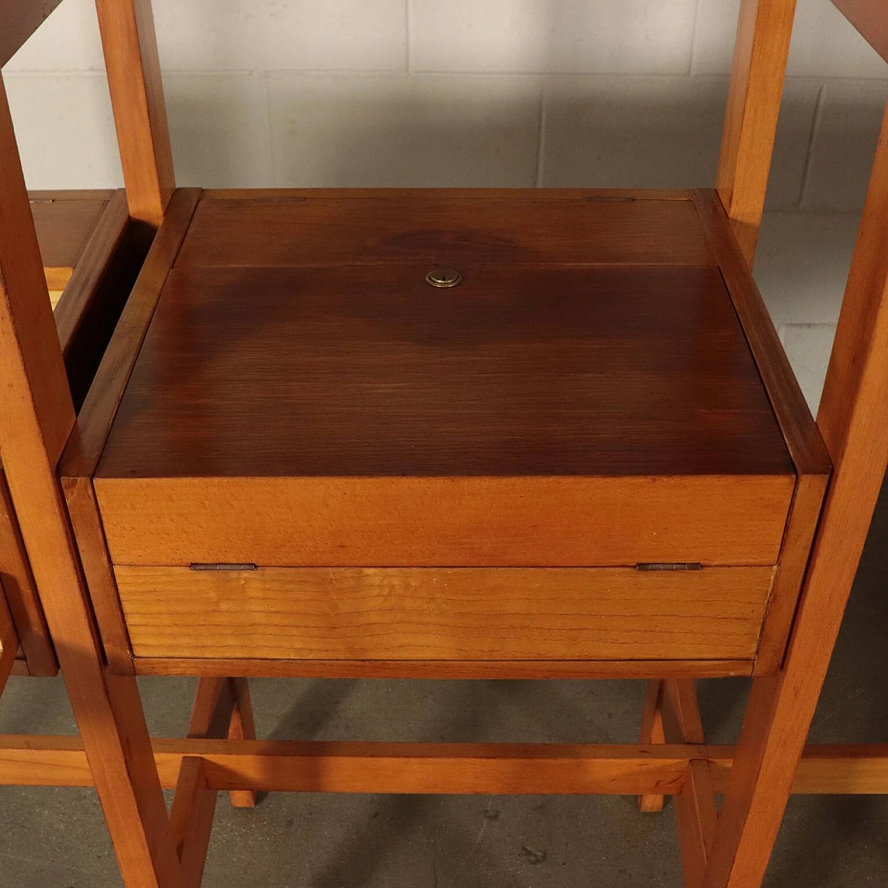 Libreria in faggio di Mario Vender, anni '60 1160857