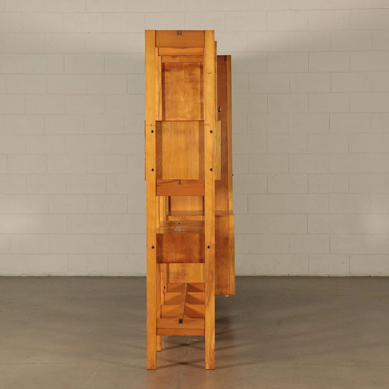 Libreria in faggio di Mario Vender, anni '60 1160866