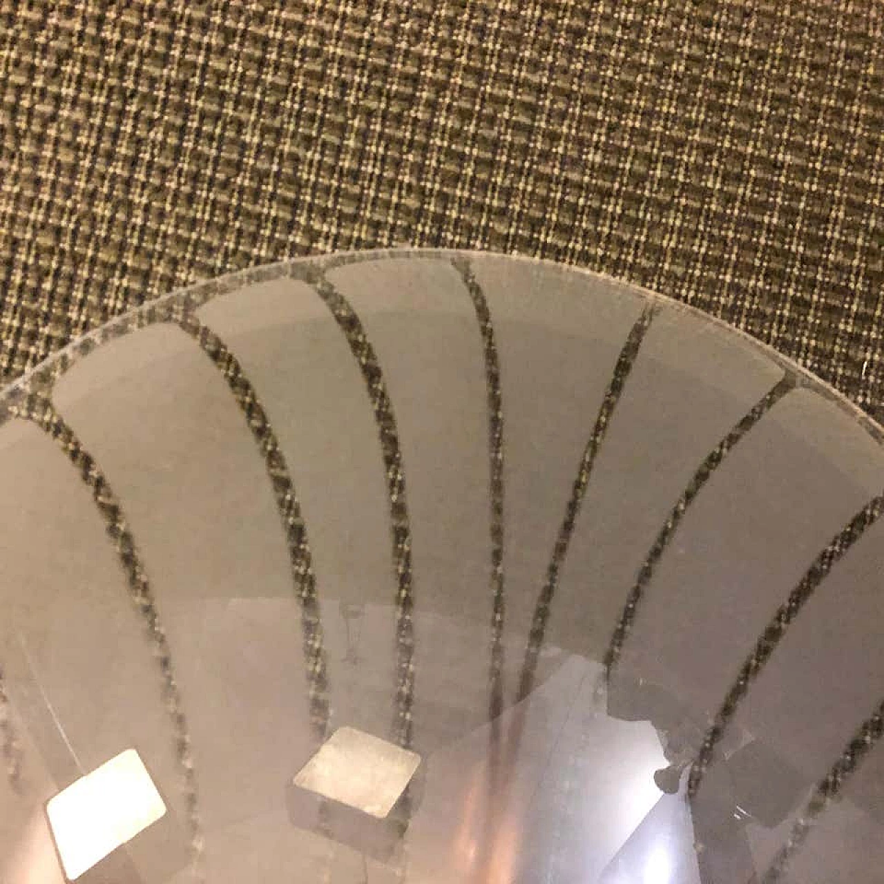 1 applique Art Déco in ottone e vetro a conchiglia, anni '30 1161151