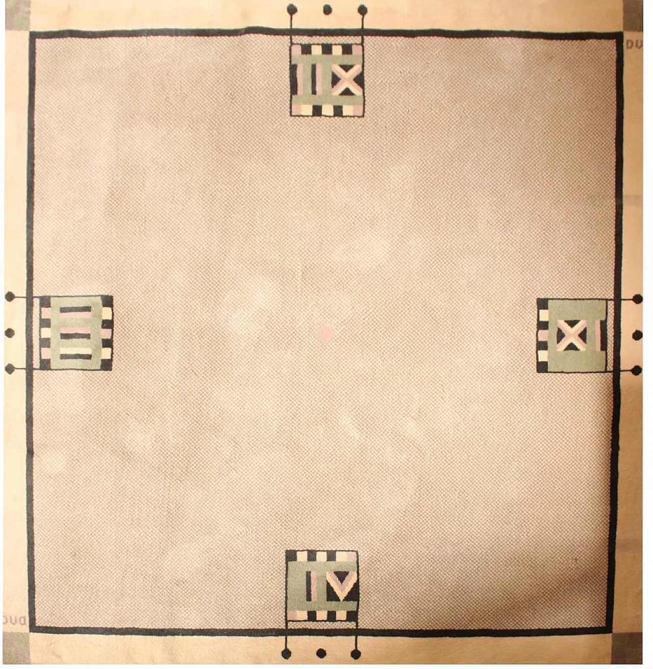 Tappeto Temp d'arret di Christian Duc per Tisca, anni '90 1161251