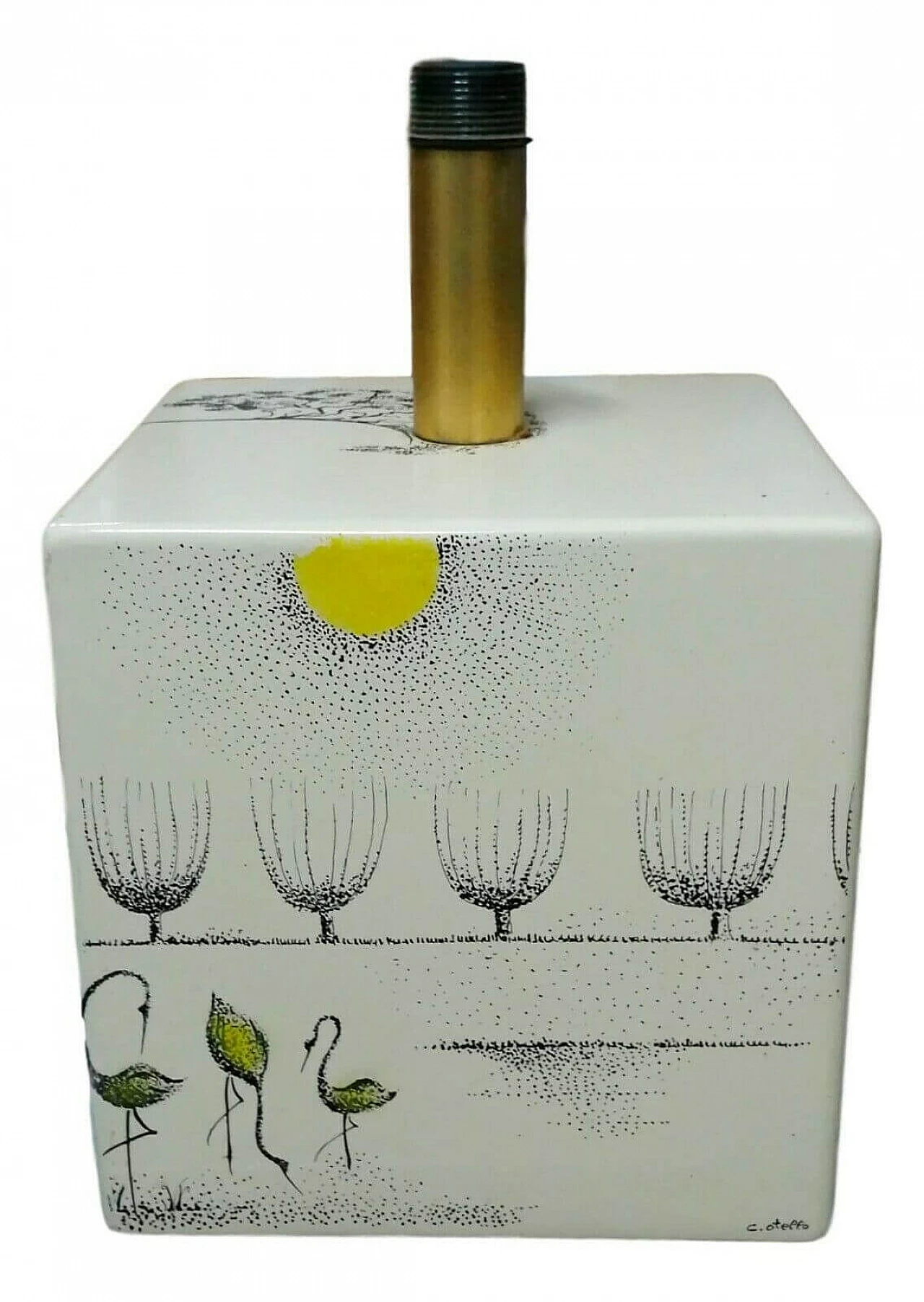 Ceramic table lamp by Otello Ciullini, 1970s 1161981