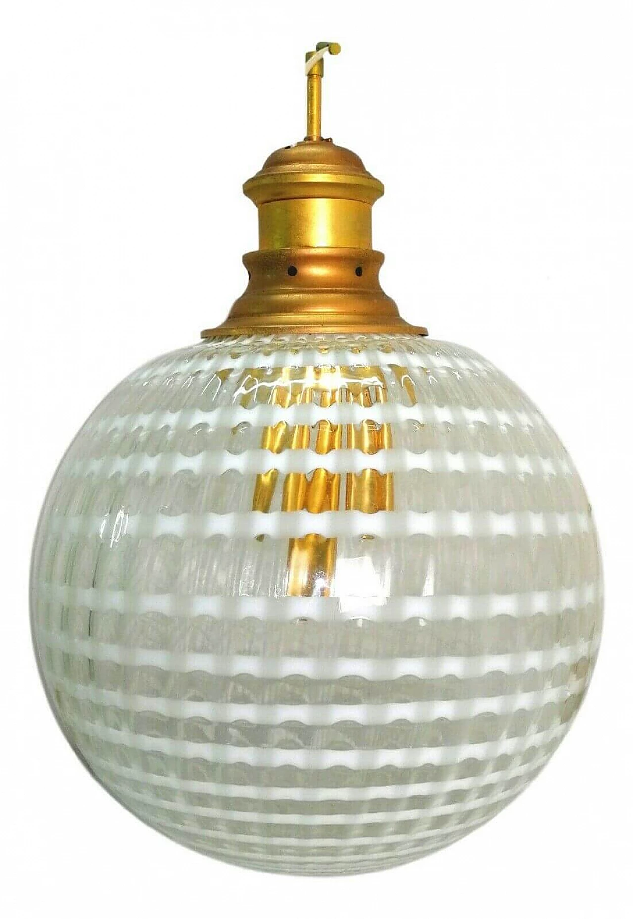 Suspension lamp in Murano glass by Stilux, 70s 1162002