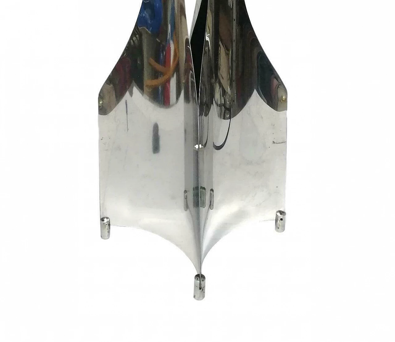 Sculpted steel floor lamp by Francois Monnet Sonneman, 1970s 1162023