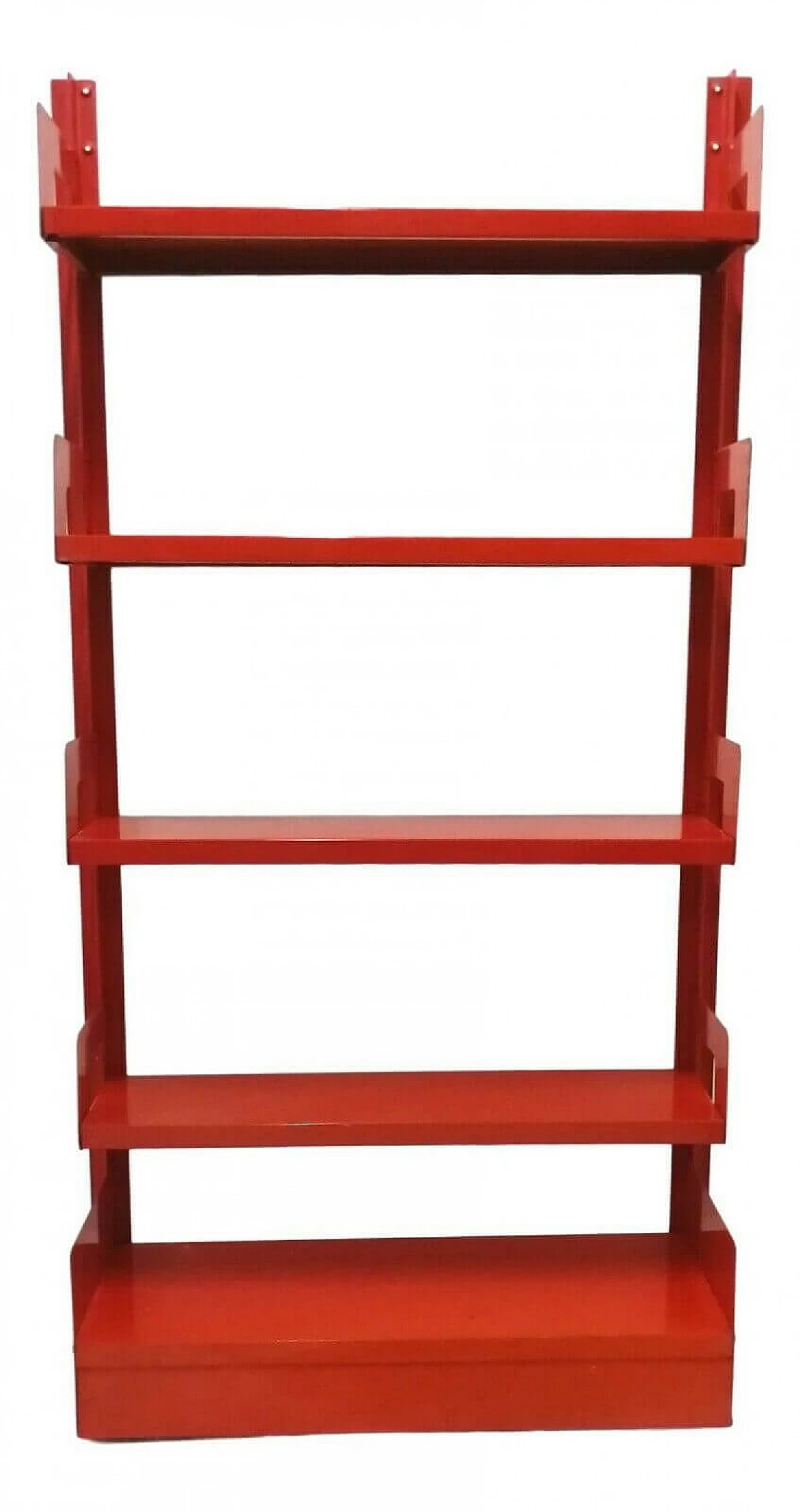 Red metal bookcase Congresso di Lips Vago, 60s 1162066