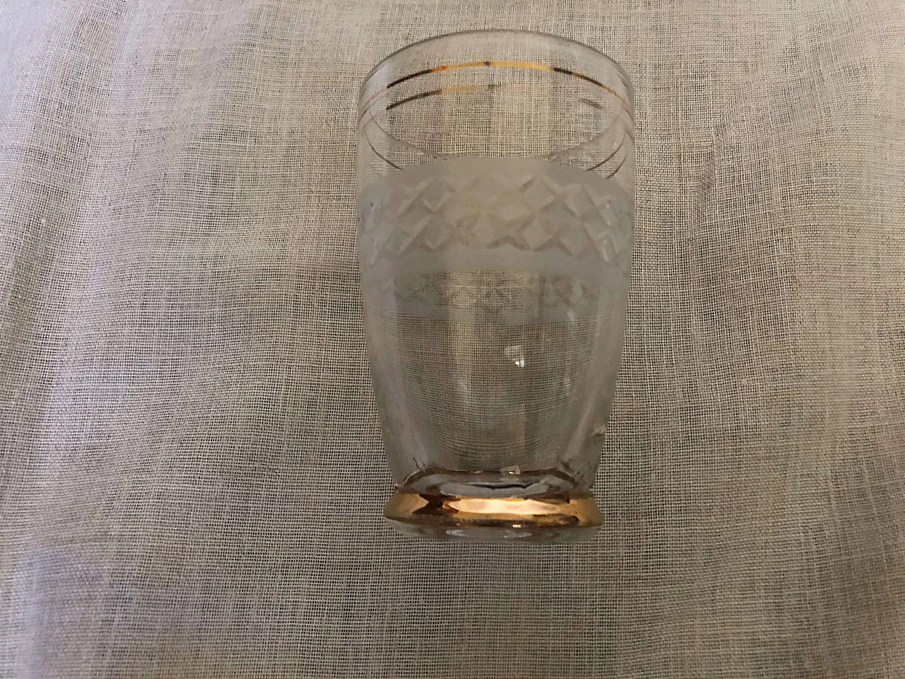 6 Glass with golden rim, 1950s 1162194