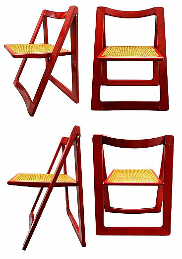 4 Trieste Chairs by Aldo Jacober and Pierangela D'Aniello for Bazzani, 1966