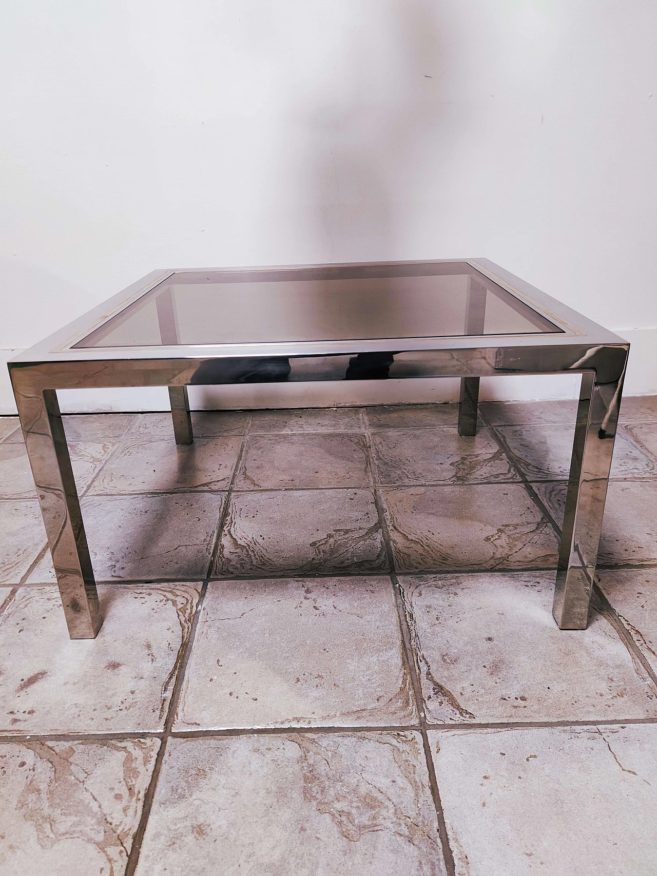 Steel and brass coffee table Romeo Rega 1162467