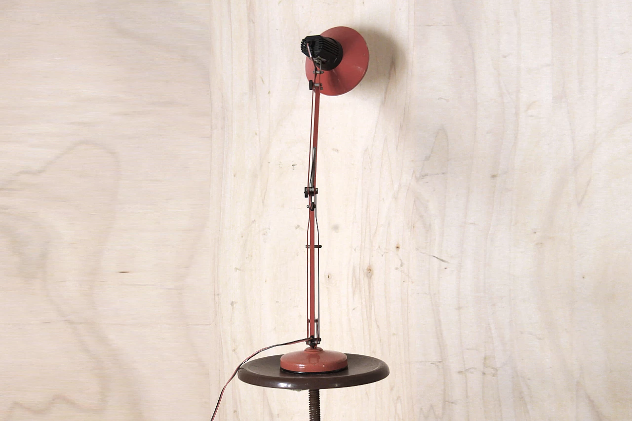 Red table lamp, 80's 1162598