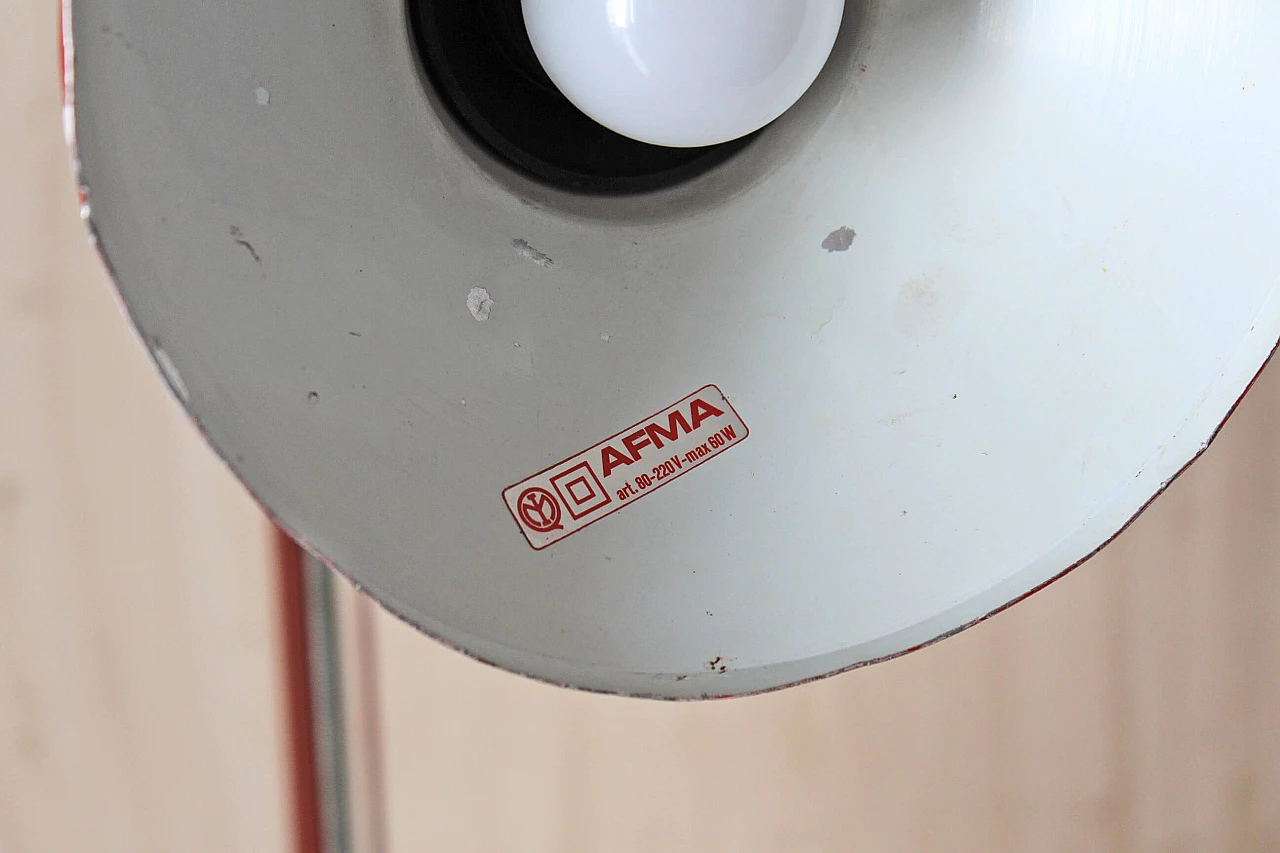 Red table lamp, 80's 1162601