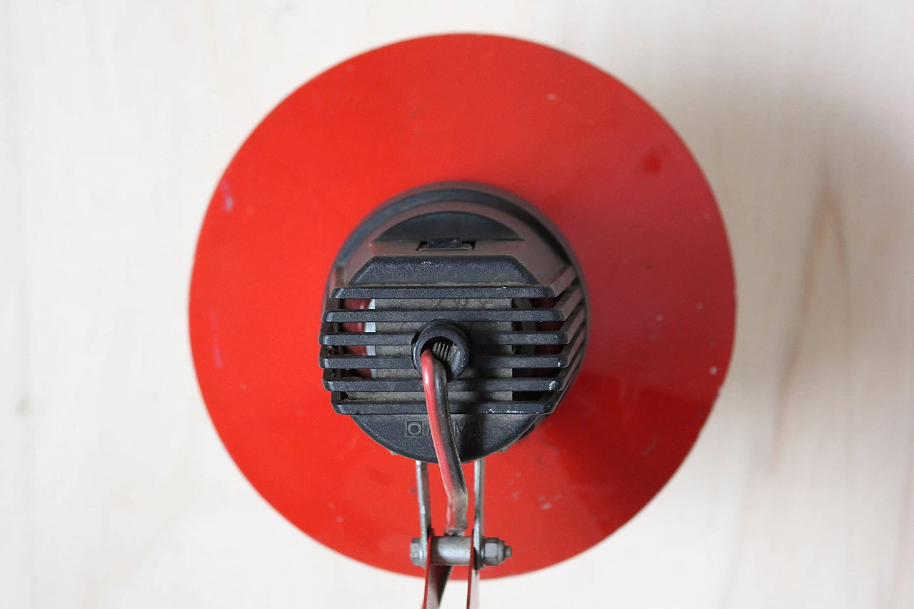 Red table lamp, 80's 1162602