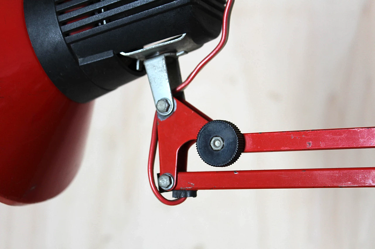 Red table lamp, 80's 1162604