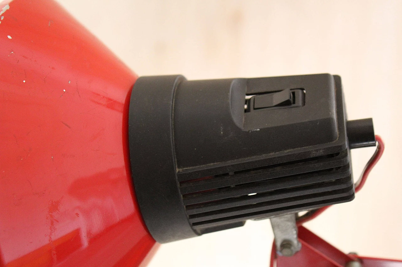 Red table lamp, 80's 1162607