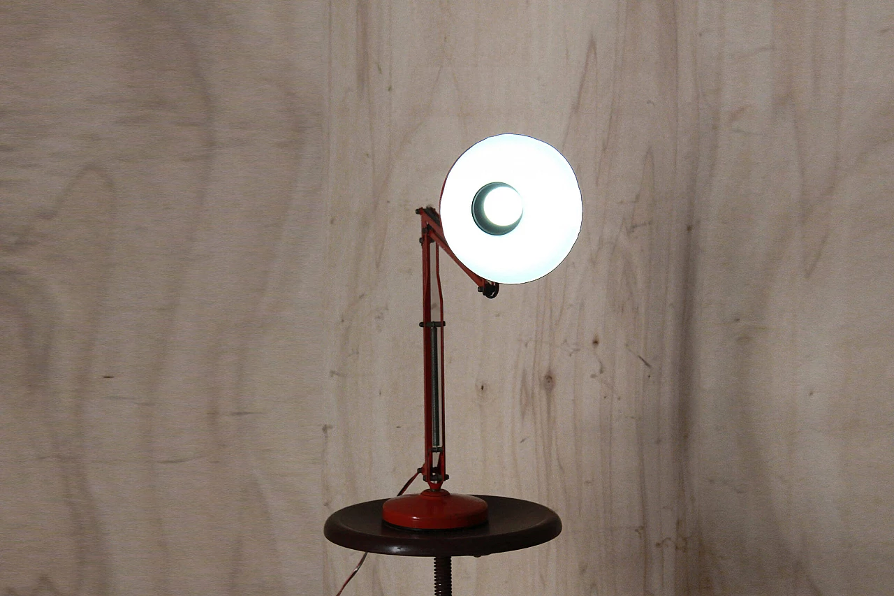 Red table lamp, 80's 1162608