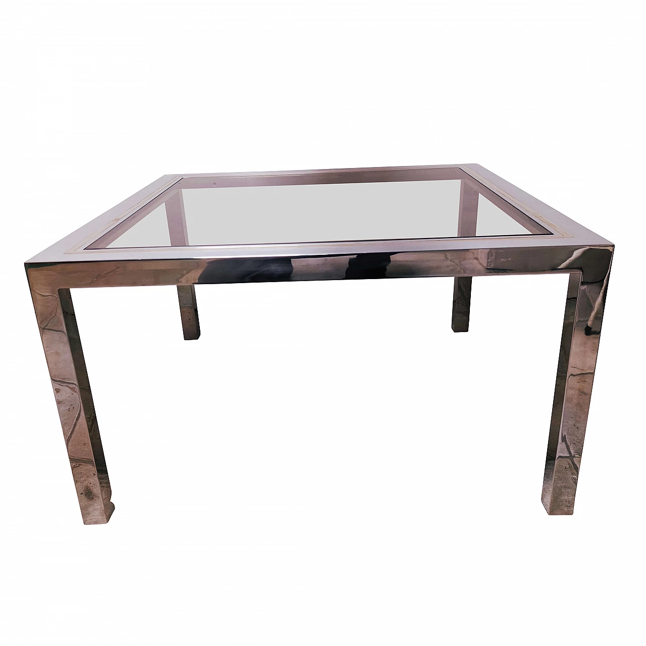 Steel and brass coffee table Romeo Rega 1162624