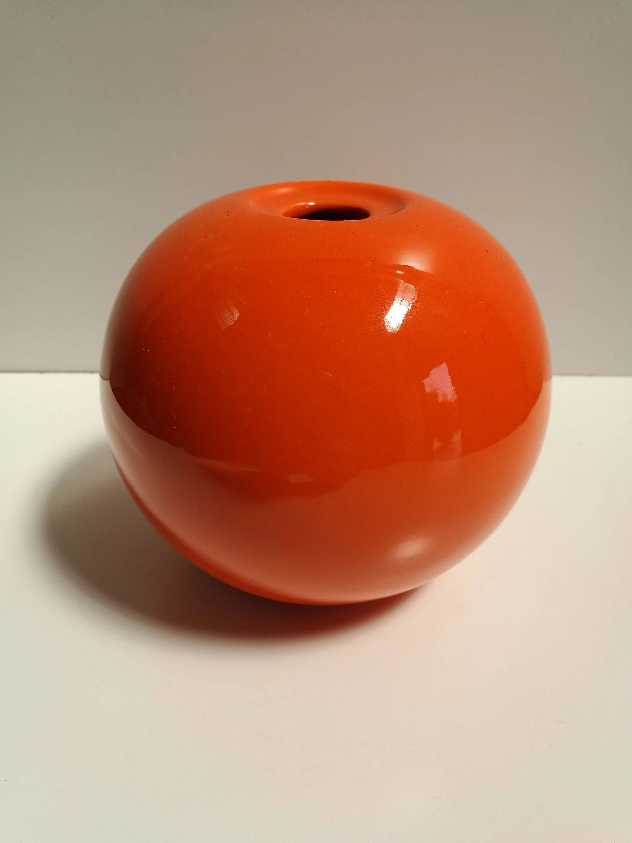 Orange vase by Sergio Asti for Gabbianelli, 1960s 1162681