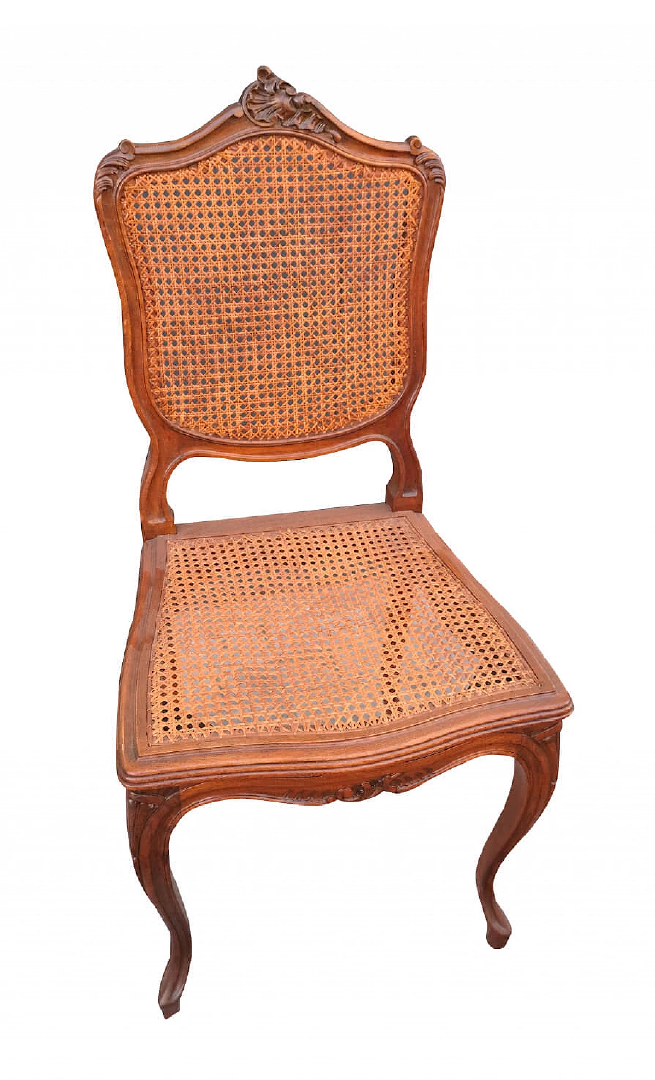 6 Napoleon III chairs in solid walnut, '800 1162971