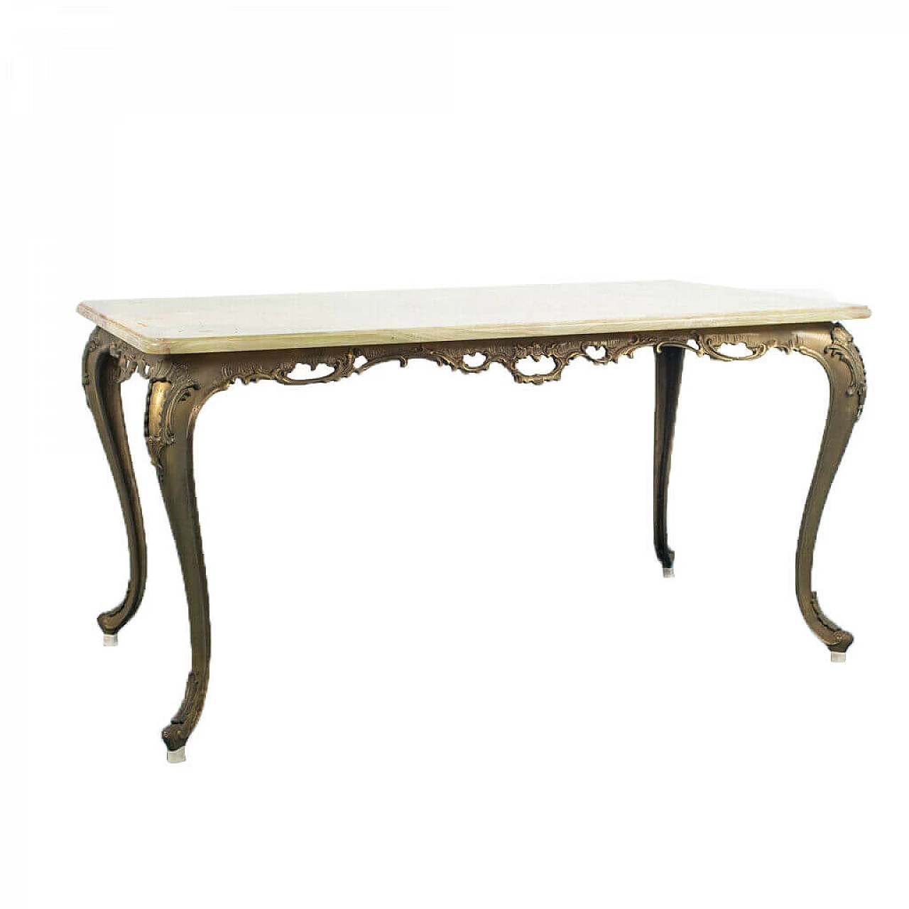 Brass and marble coffee table, 1950s 1163113