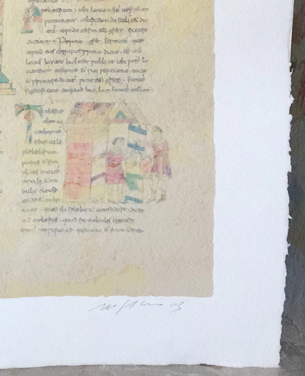 Acquaforte, serigrafia e collage De Universo di Domenico Paladino, 2000 1163474