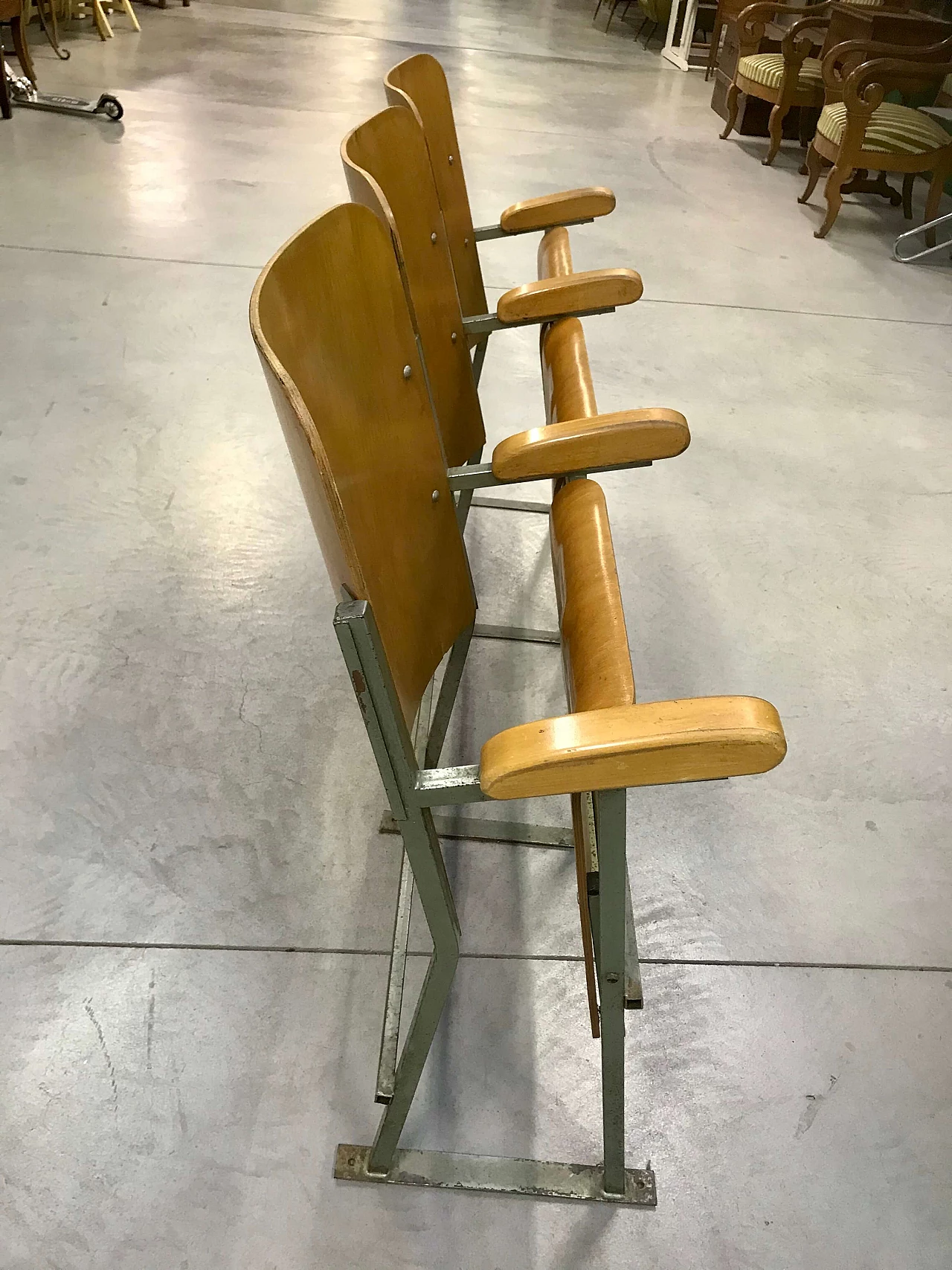 Row of cinema armchairs, 1950s 1163488