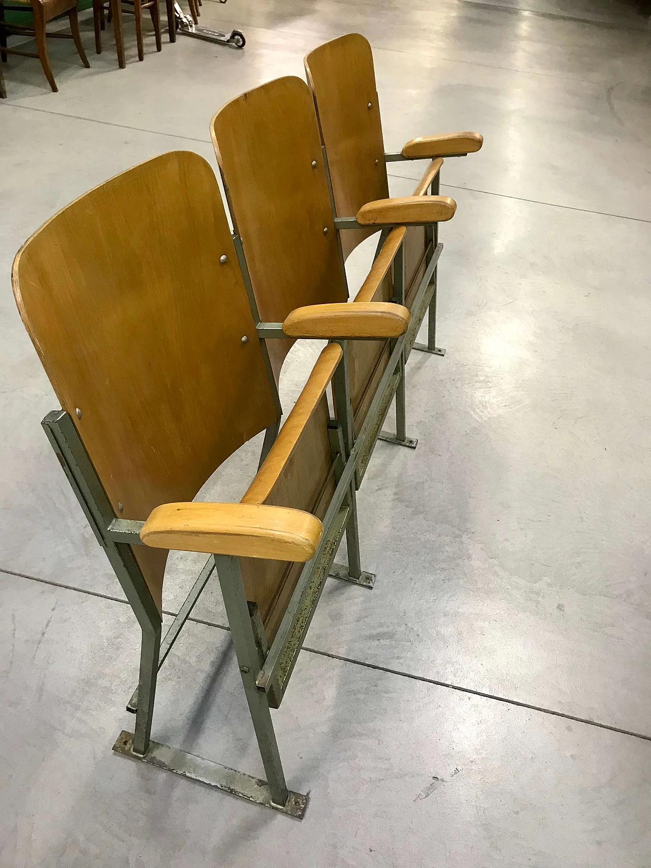 Row of cinema armchairs, 1950s 1163489