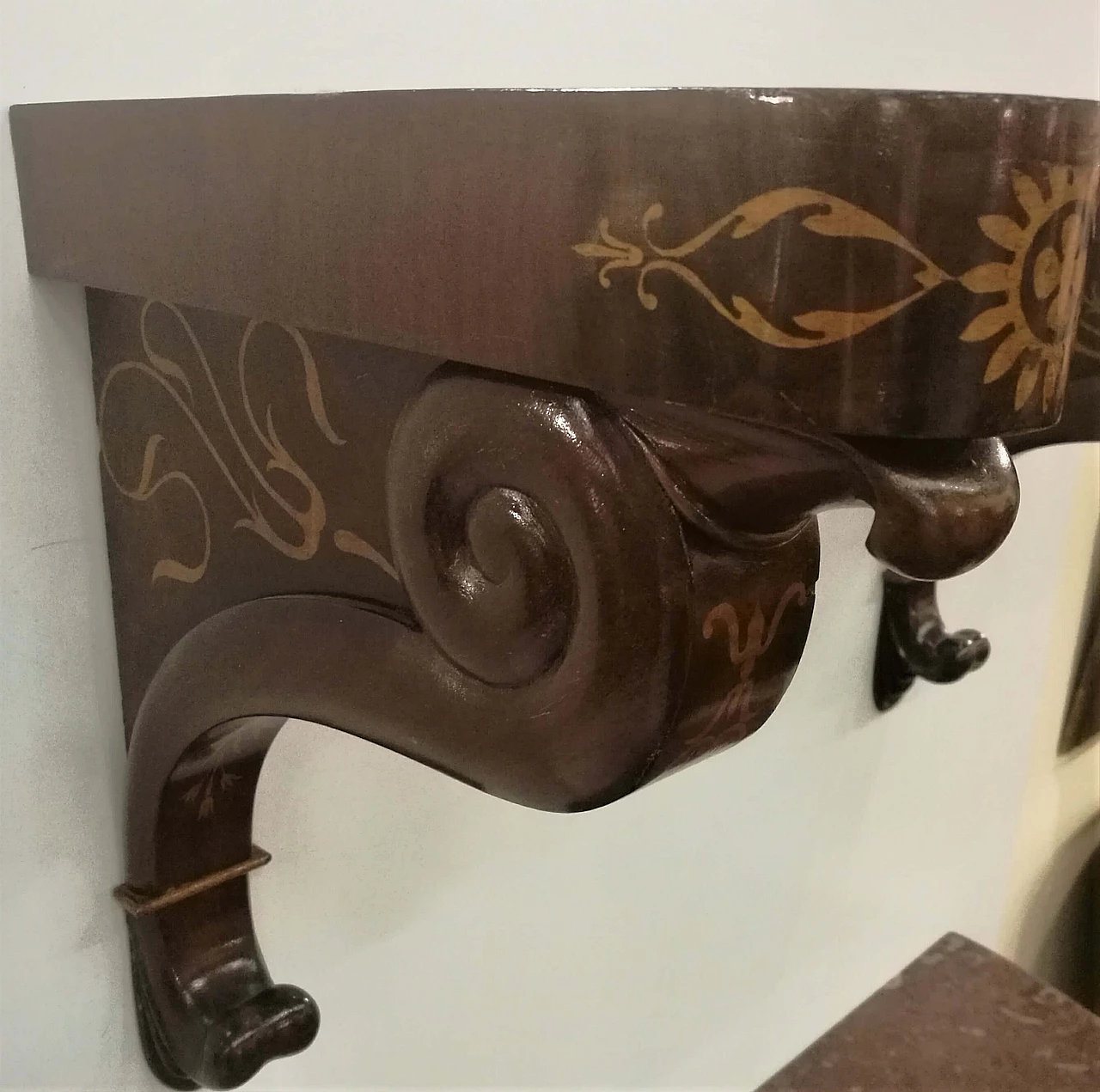 Coppia di reggimensola in legno, Sicilia periodo Carlo X, primi '800 1163593