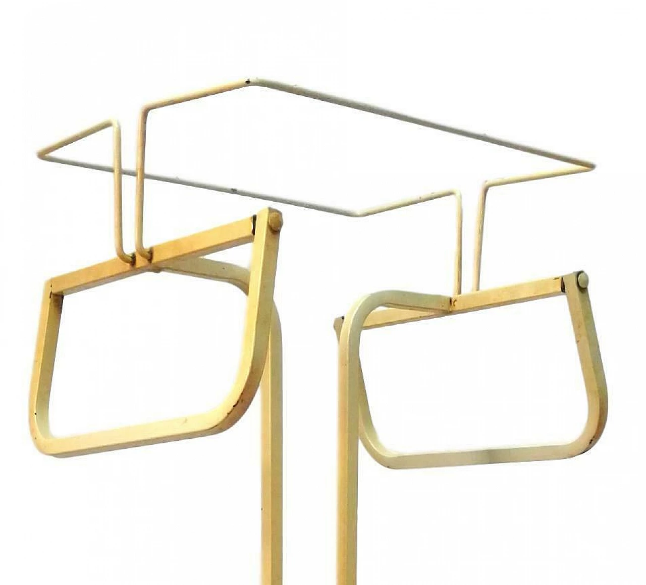 Towel rack with ceramic base, 60s 1163953