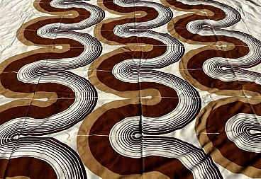 Fabric panel with optical pattern, original 70s