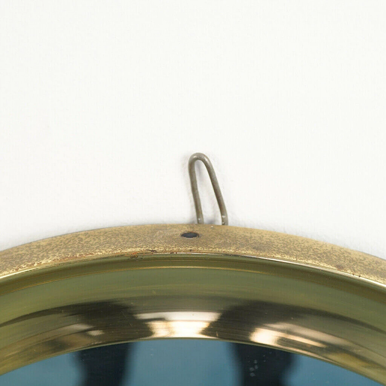 Specchio da parete in metallo di Sergio Mazza, anni '60 1164014