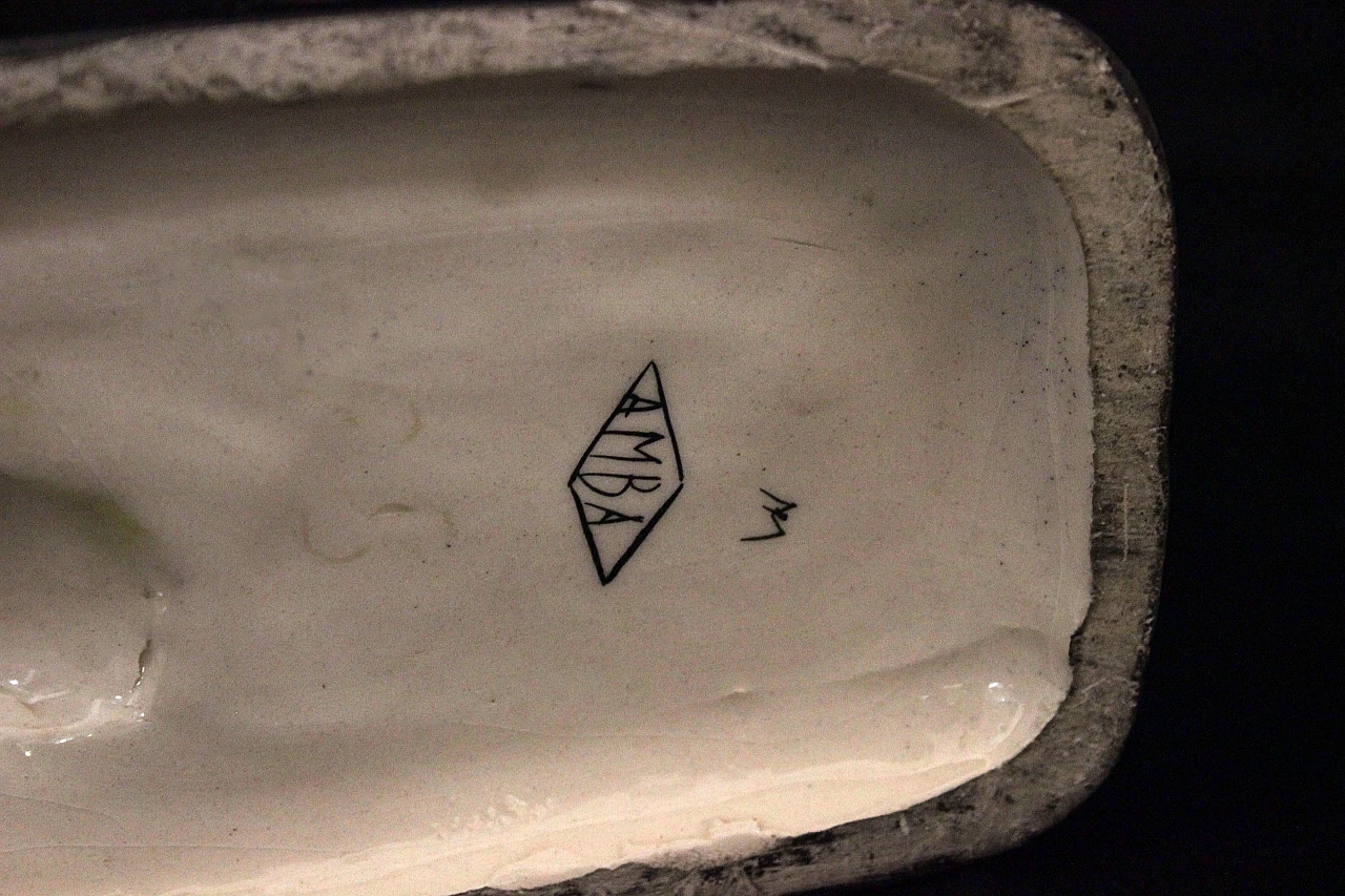 Scultura in ceramica di Escursionista di Amba, anni '50 1164135
