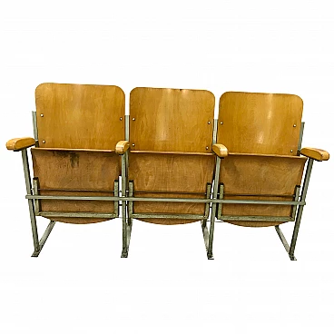 Row of cinema armchairs, 1950s
