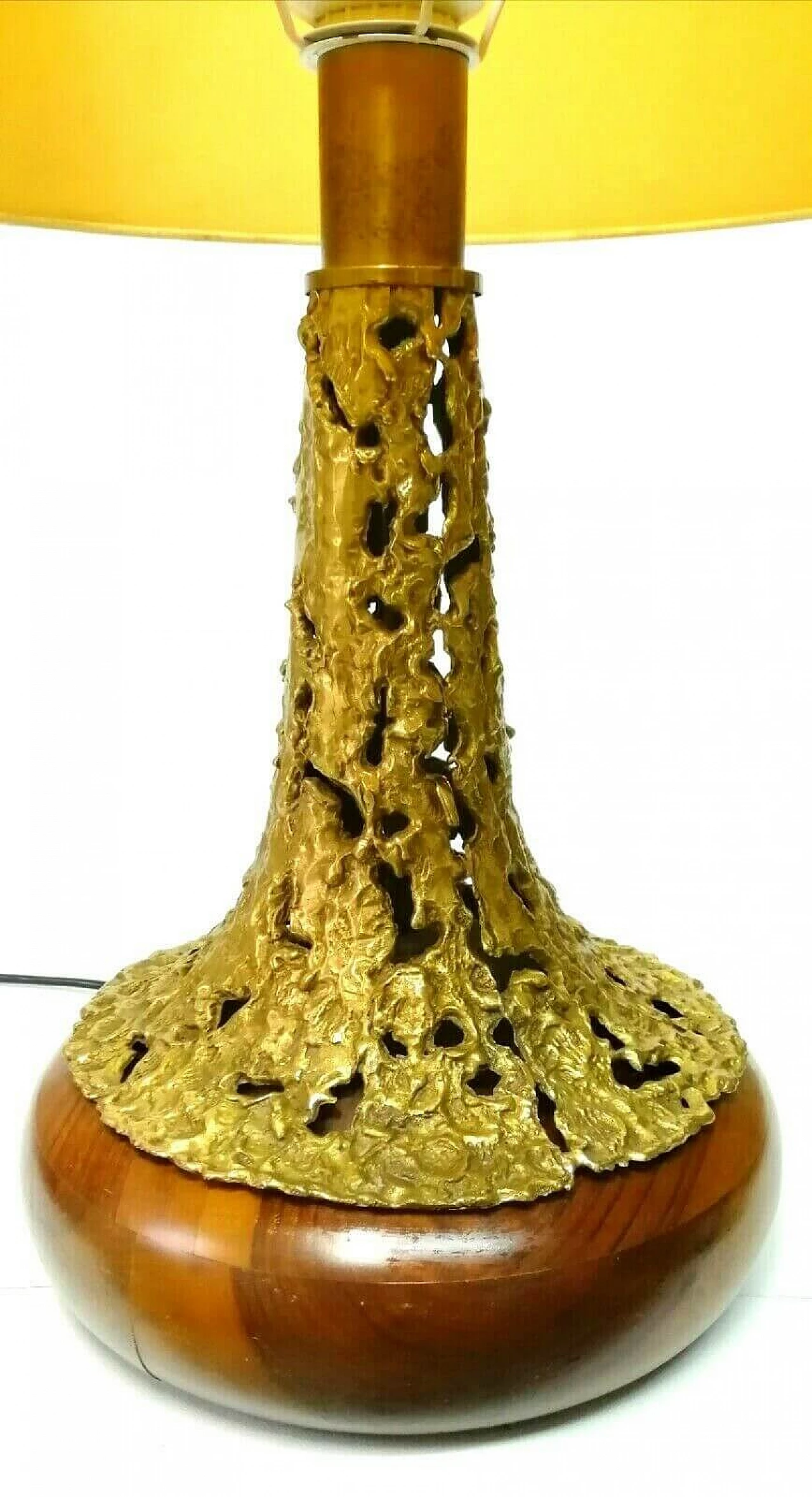 Lampada da tavolo in bronzo Solange di Angelo Brotto per Esperia, certificata, del 1977 1164303