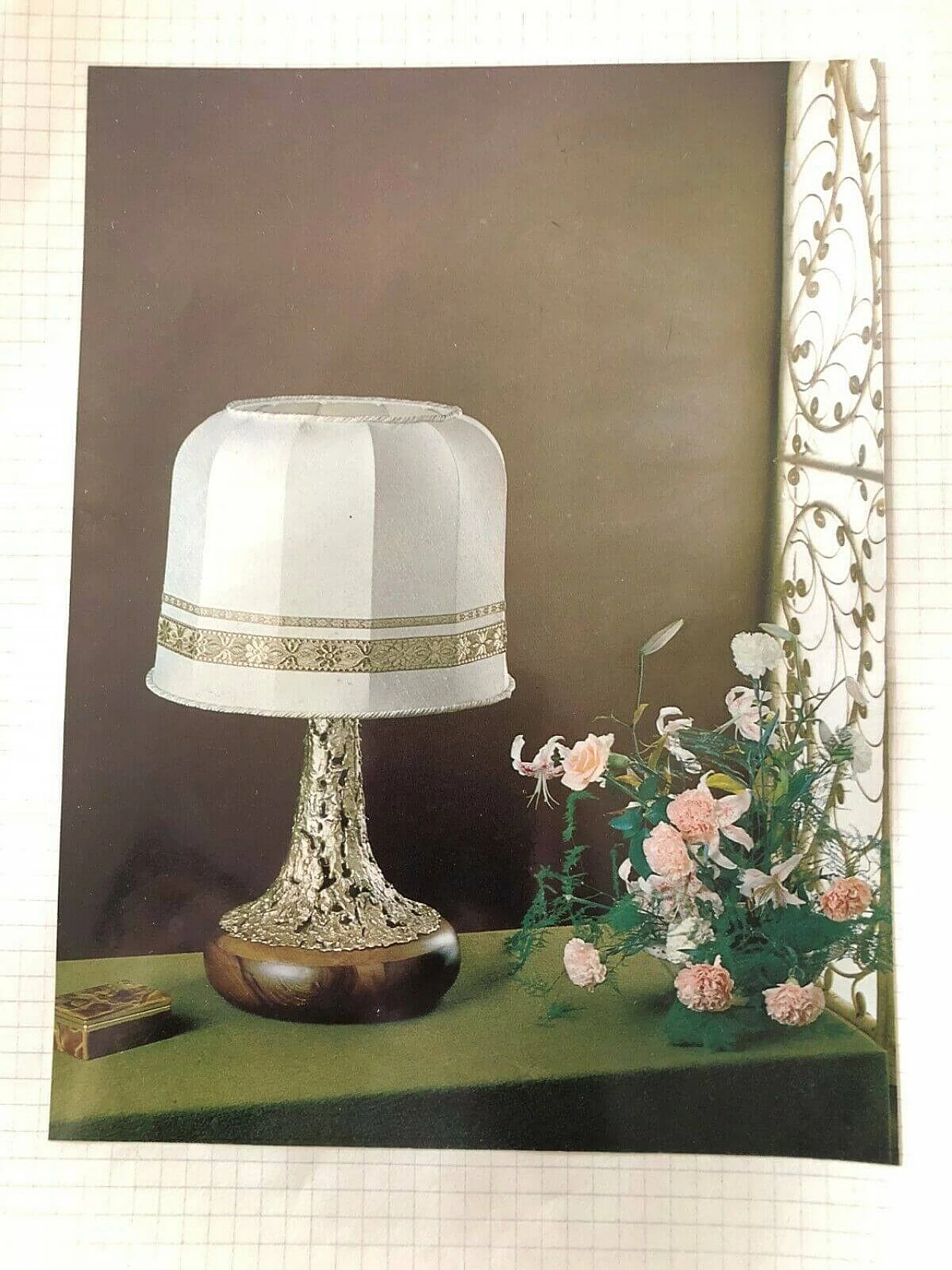 Lampada da tavolo in bronzo Solange di Angelo Brotto per Esperia, certificata, del 1977 1164308
