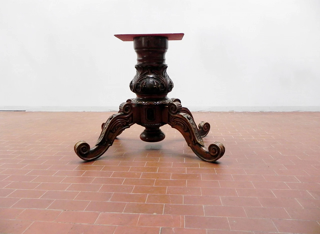 French table in walnut briar, Baroque style, 19th century 1164324