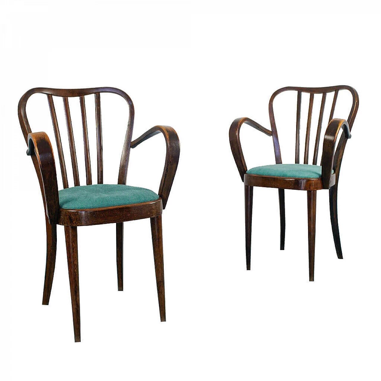 Pair of wooden chairs Thonet style, 40s 1164420