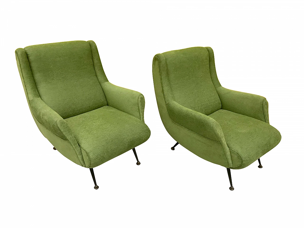 Chair Poltrone Rivestite Di Stoffa Coppia Di Poltrone Rivestite In