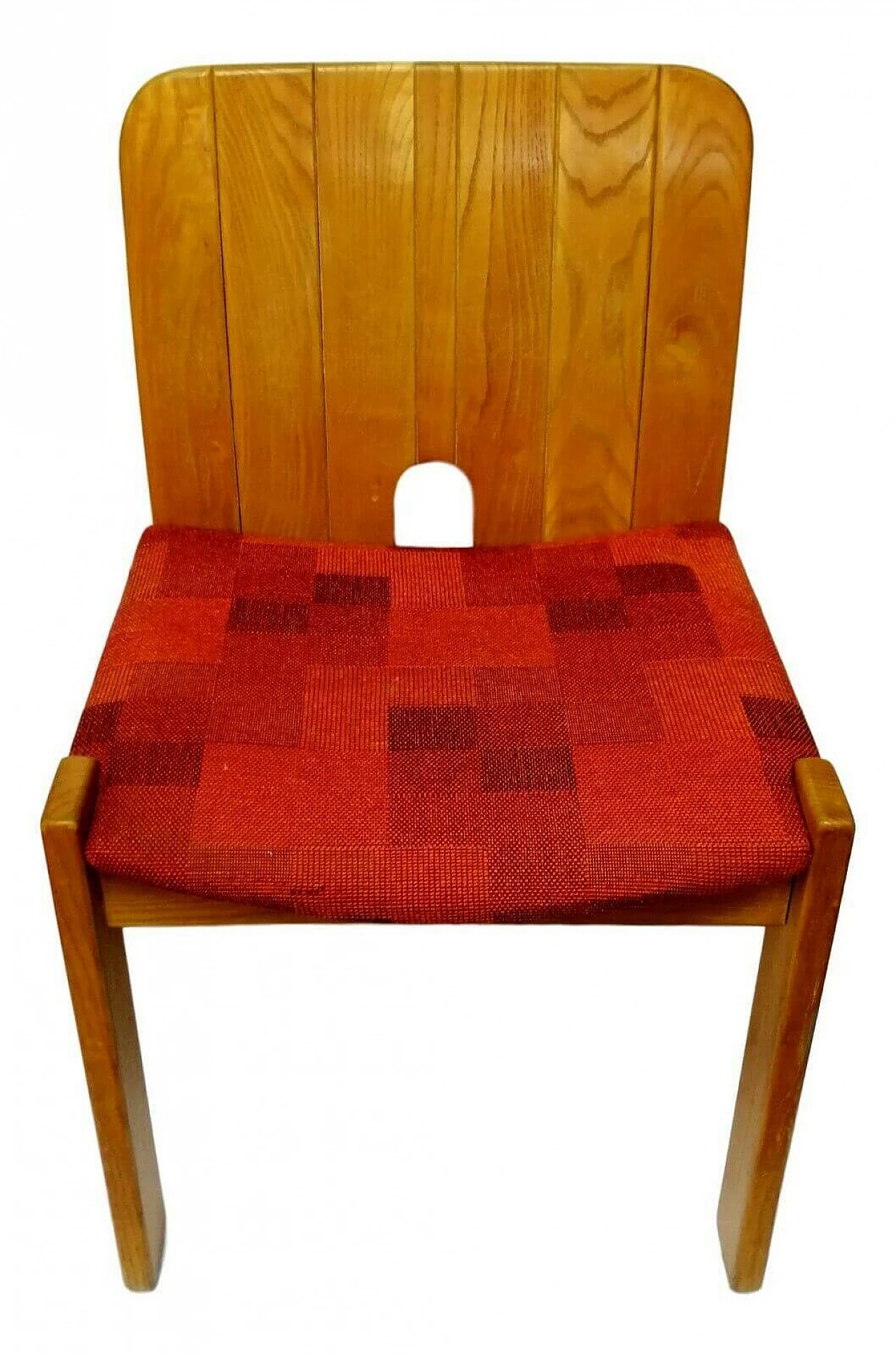 Sedia in legno di design, anni '70 1164531