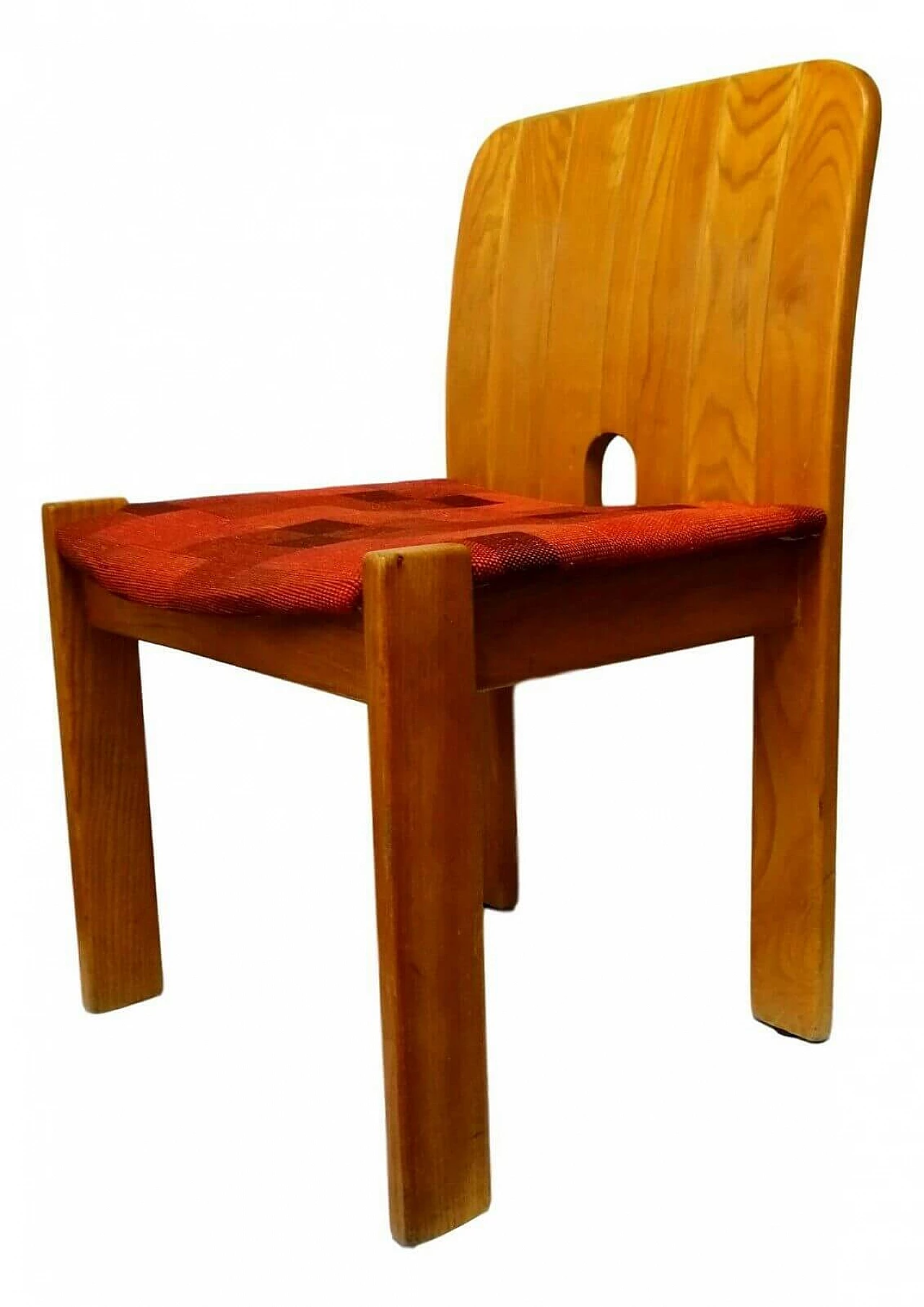 Sedia in legno di design, anni '70 1164532