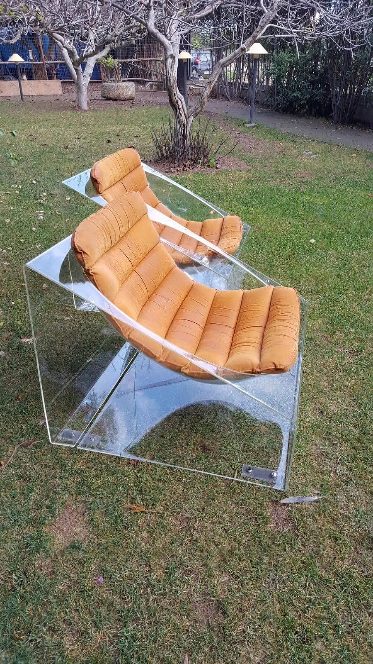 Pair of armchair in plexiglass Toy Chair by Rossi Molinari for Totem, 1968 1164744
