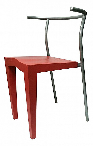 Dr Glob chair by Philippe Starck for Kartell, coral, 1990s