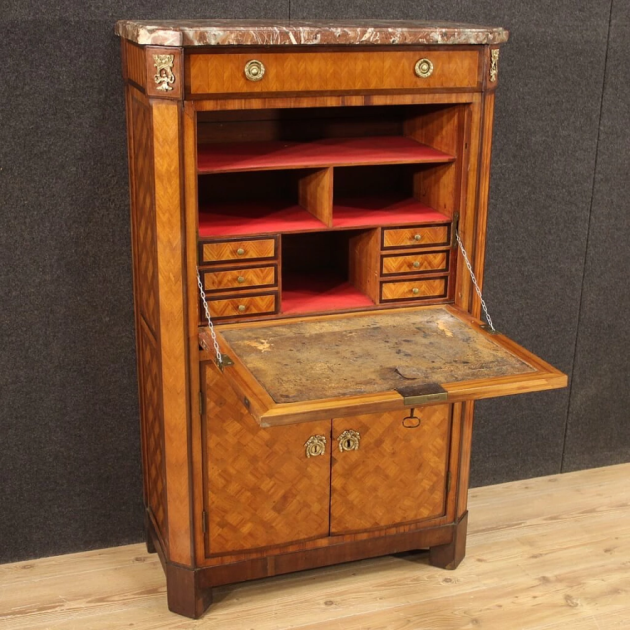Antique French secrétaire in wood, 19th century 1164870