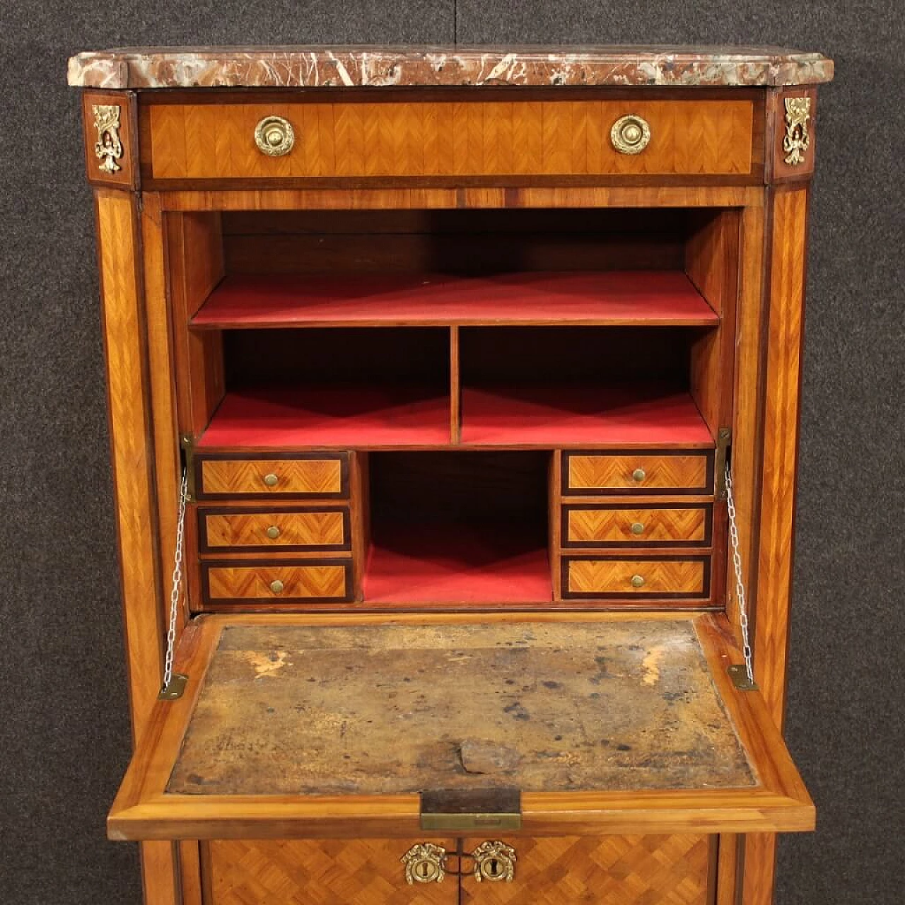 Antique French secrétaire in wood, 19th century 1164871
