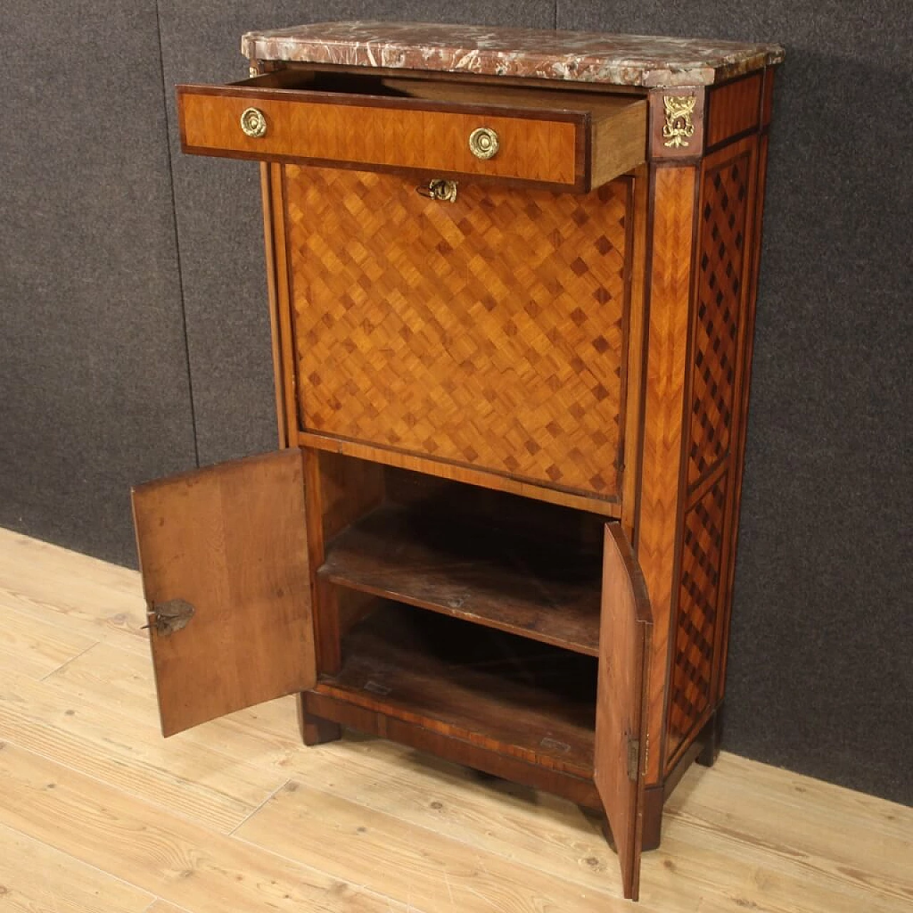 Antique French secrétaire in wood, 19th century 1164873
