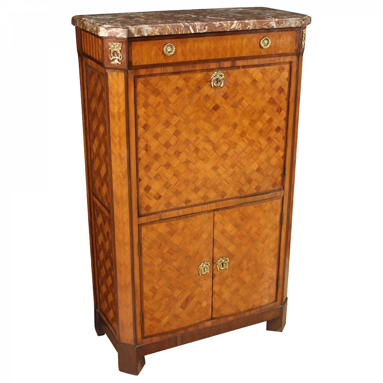 Antico secrétaire francese in legno, '800 1164910